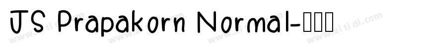 JS Prapakorn Normal字体转换